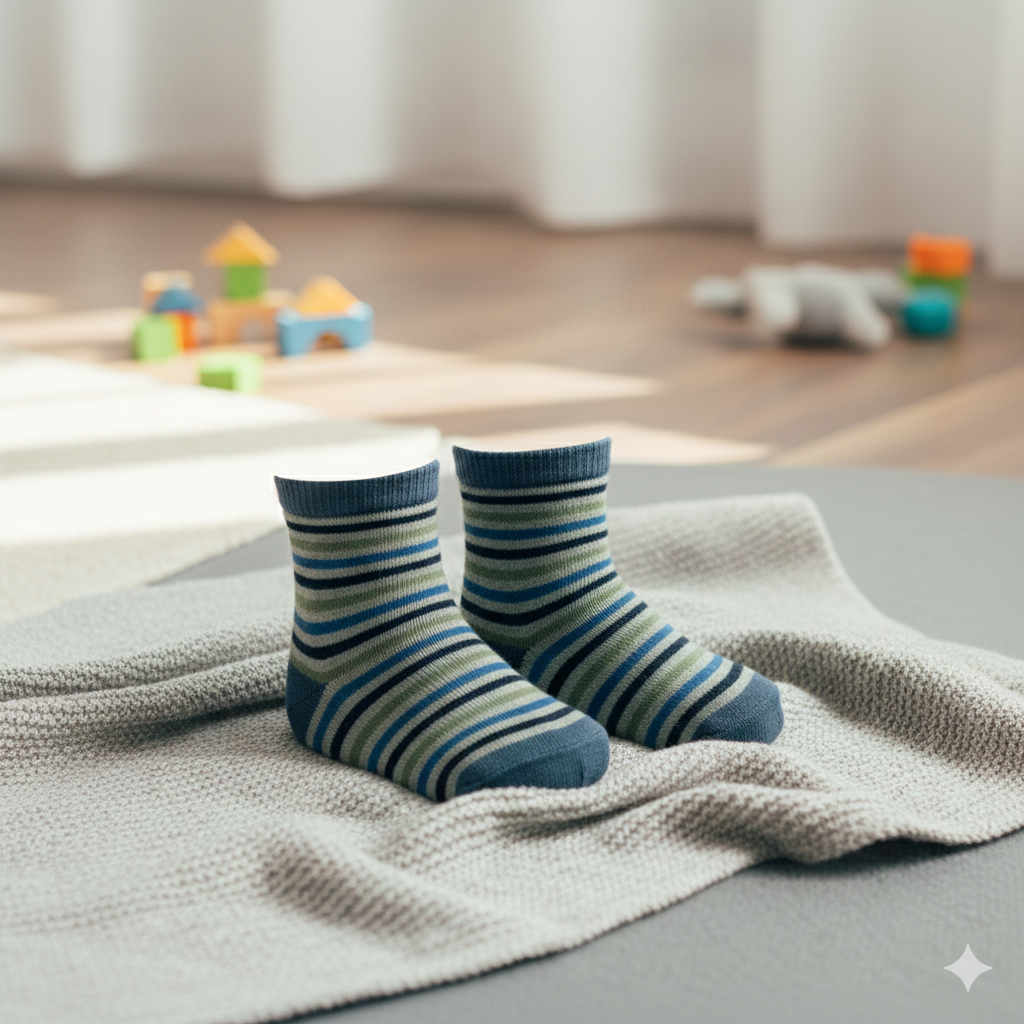 Baby Boy Striped Ankle Socks