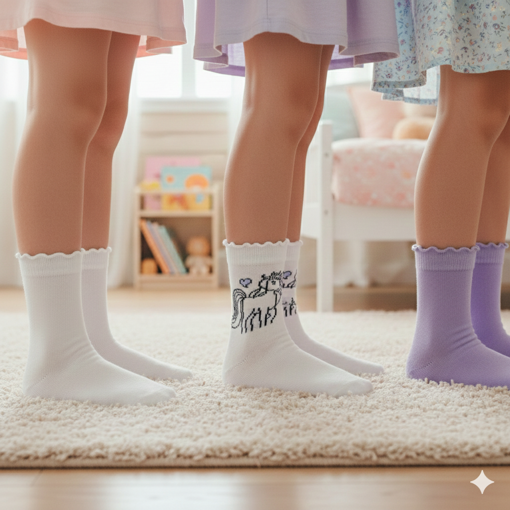 Cute Ruffle Ankle Socks for Girls