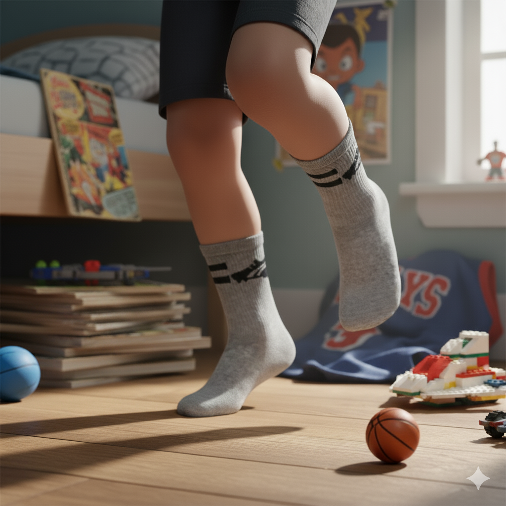 Boy's Athletic Crew Socks