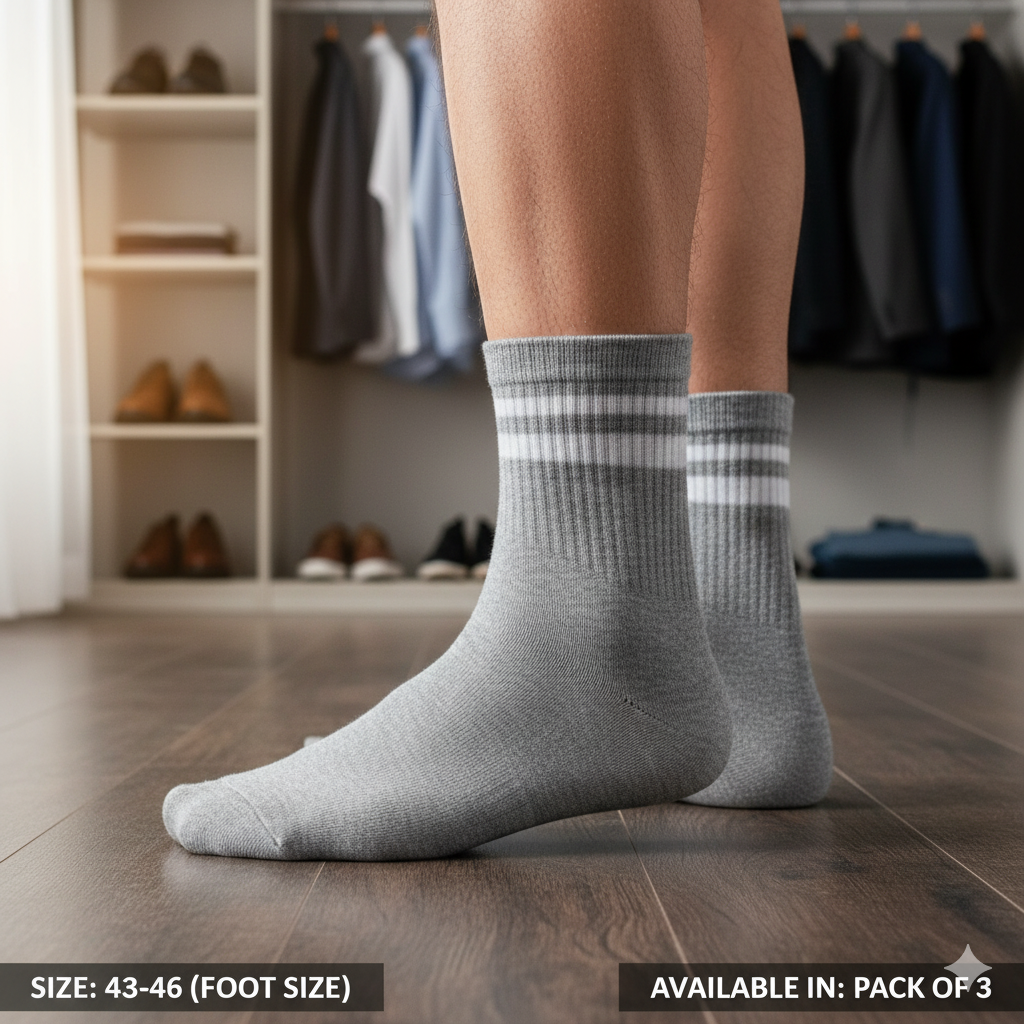Pack of 3 - Men's Quarter Socks