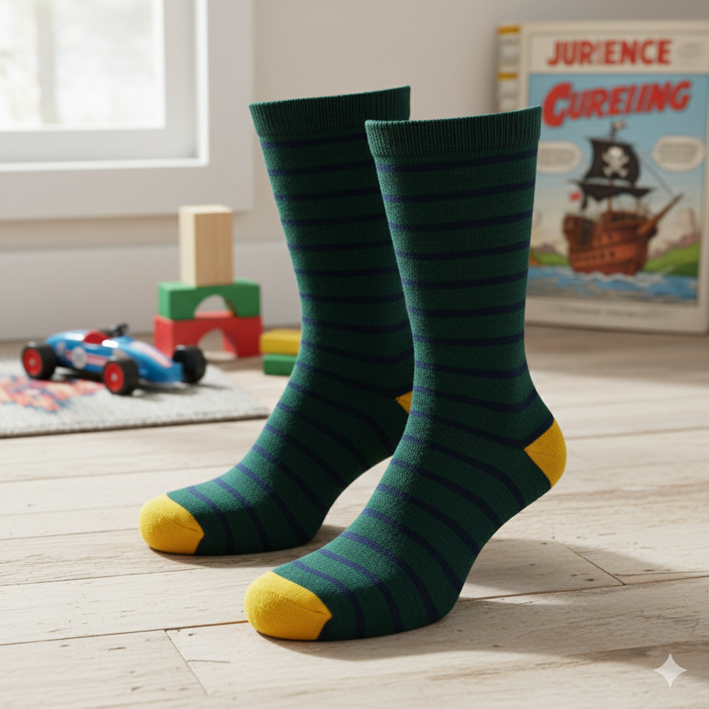 Striped Cotton Socks for Boys