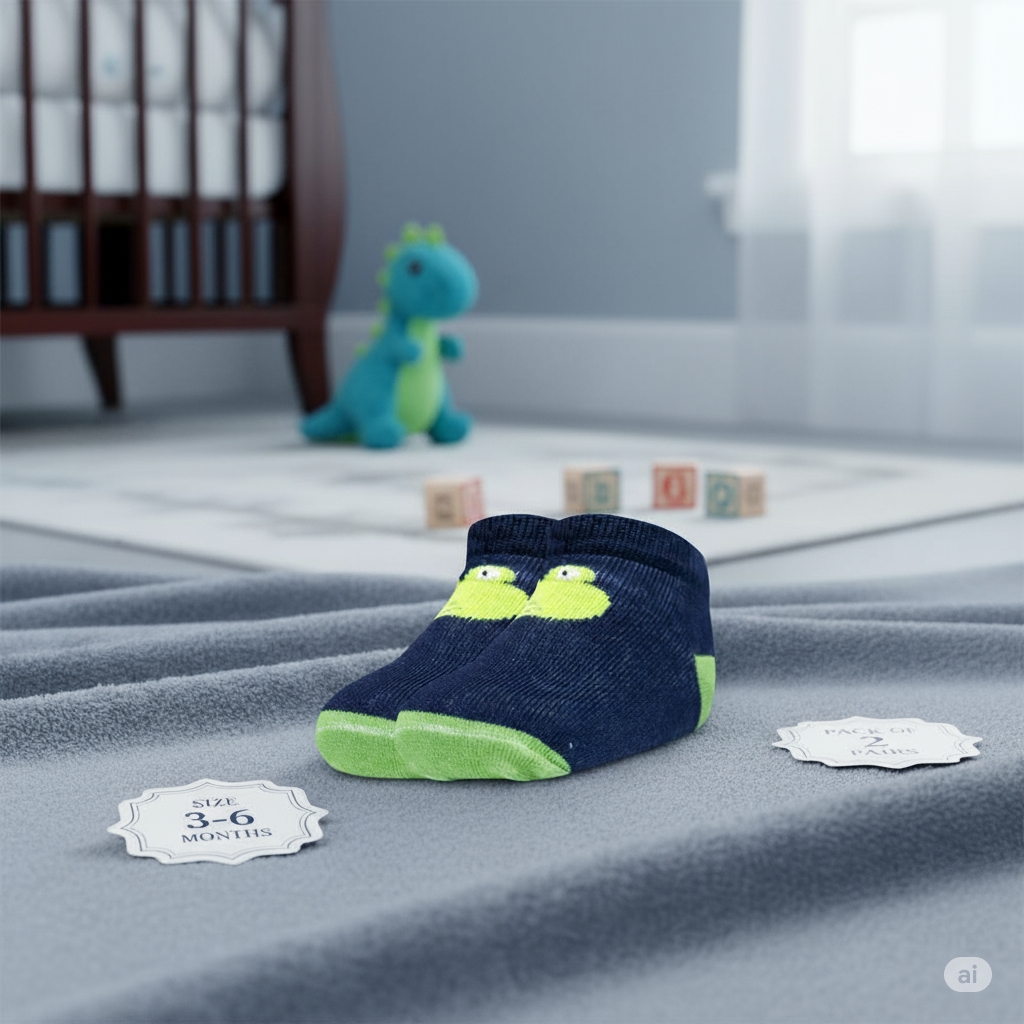 Baby Boy's Frog Ankle Socks