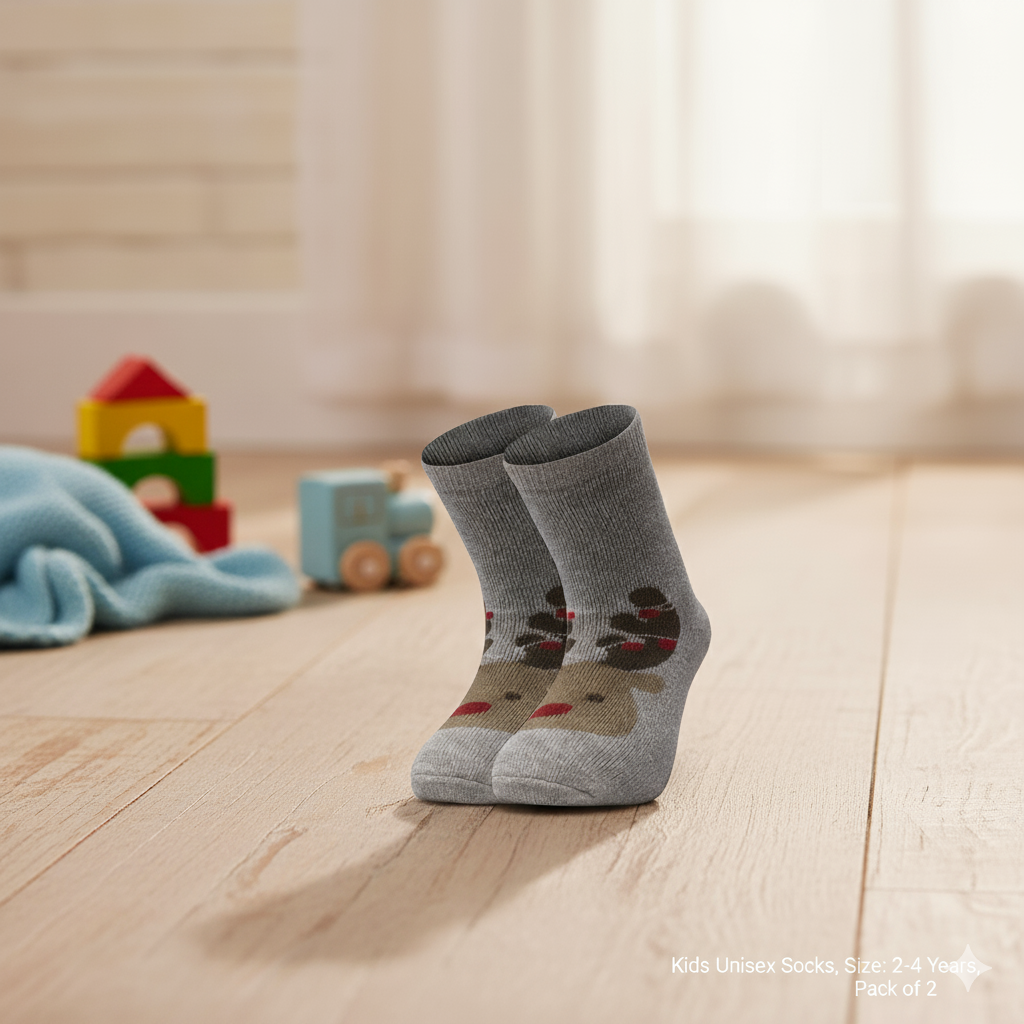 Trendy Reindear Toddler Socks