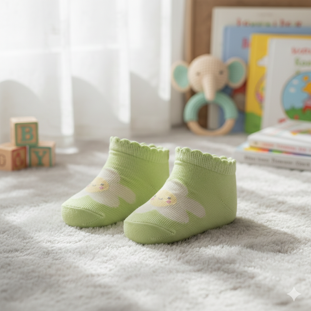 Baby Girl Ruffle Trim Ankle Socks