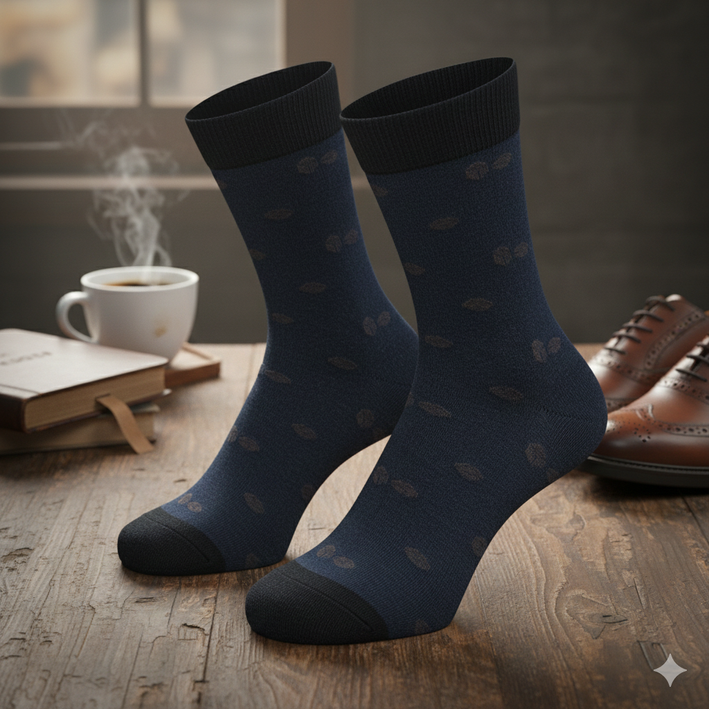 Men Dice Pattern Dress Socks