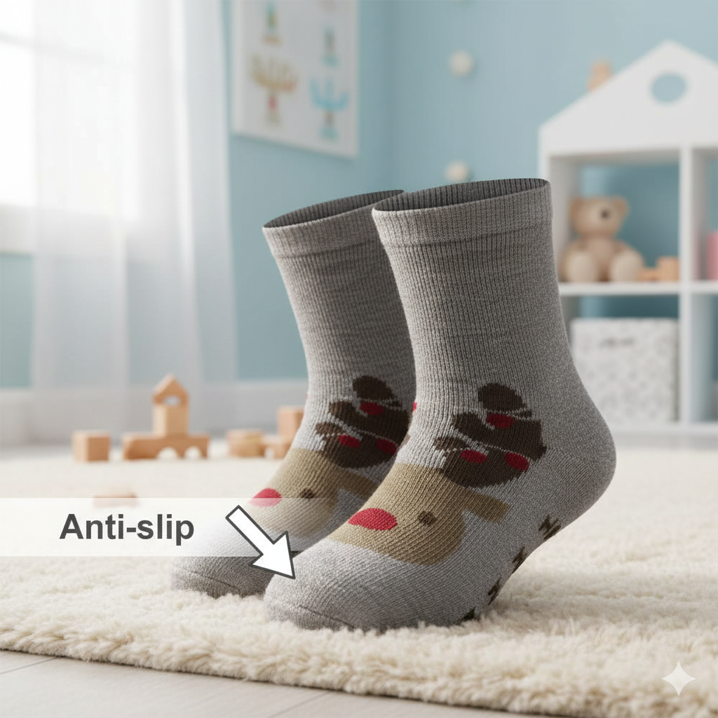 Trendy Reindear Toddler Socks