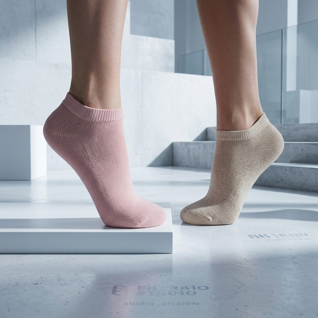 Women Plain Ankle Socks