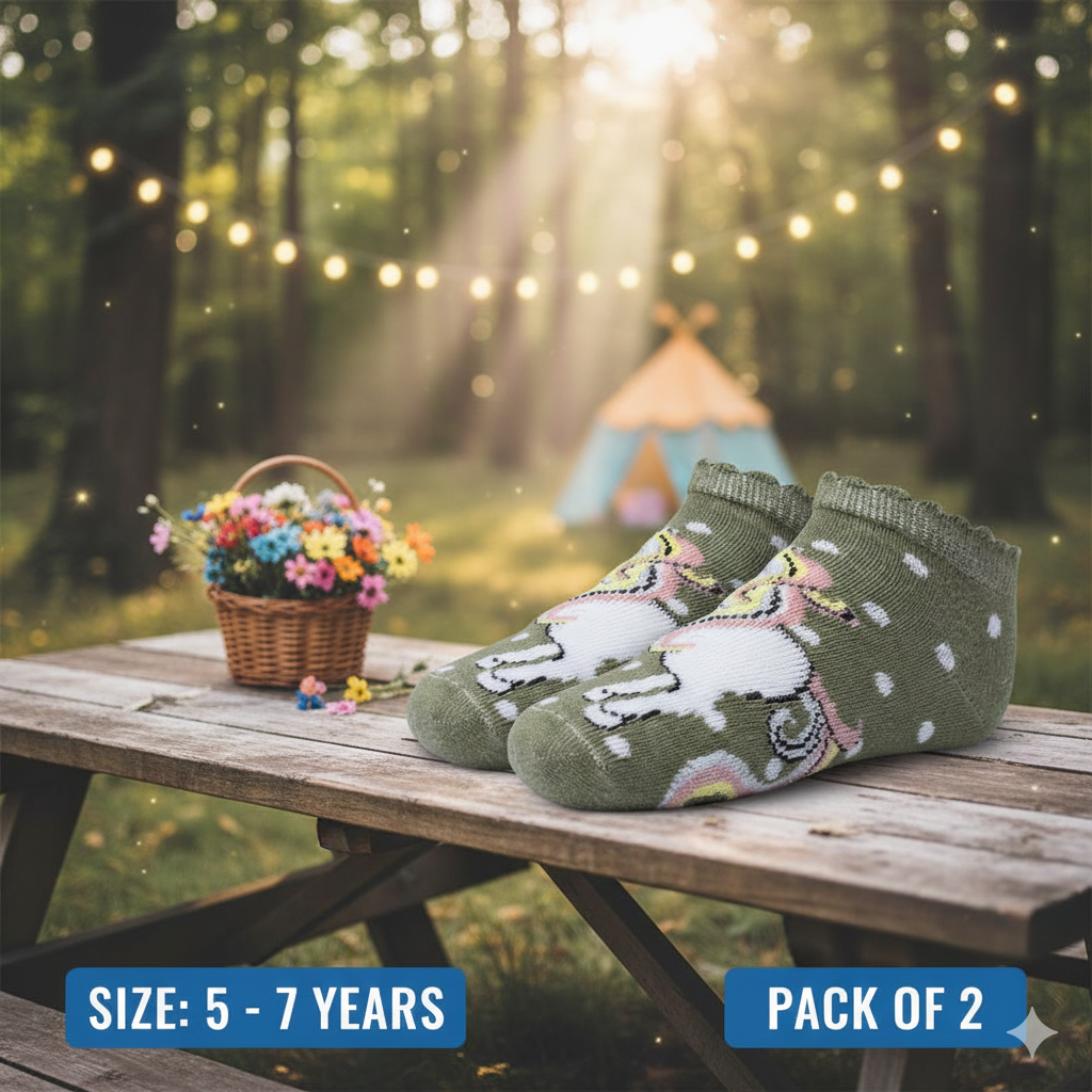 Girl’s Unicorn Design Socks