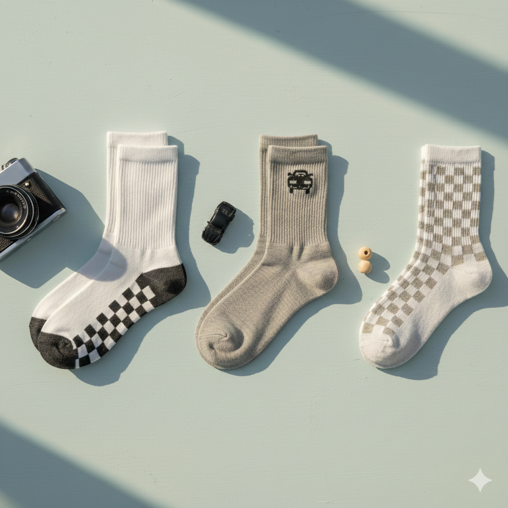 Boys Car Crew Socks Pack