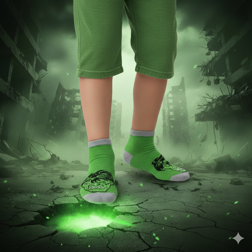 Hulk Smash! Boys' Ankle Socks