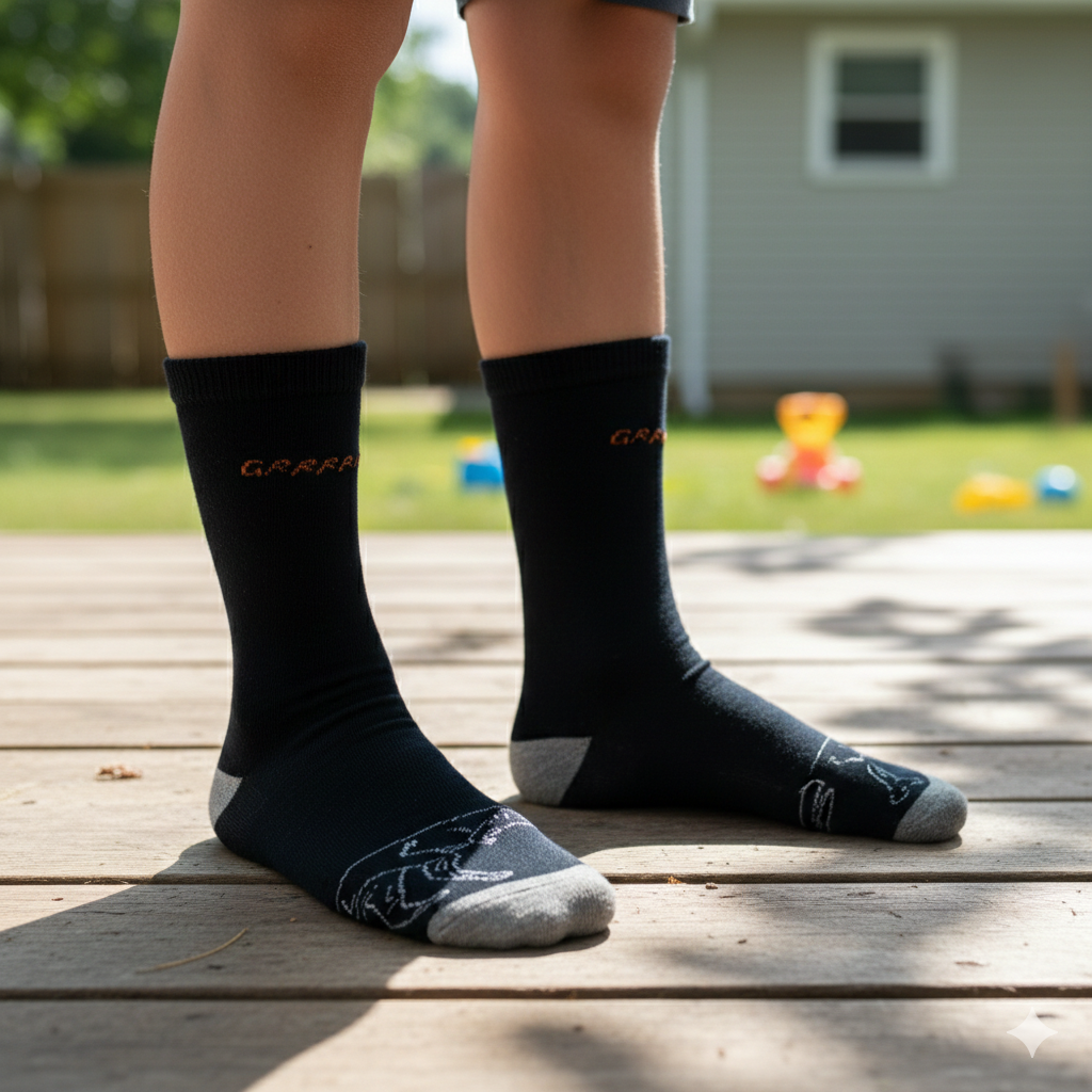 Boys’ Dino Print Crew Socks