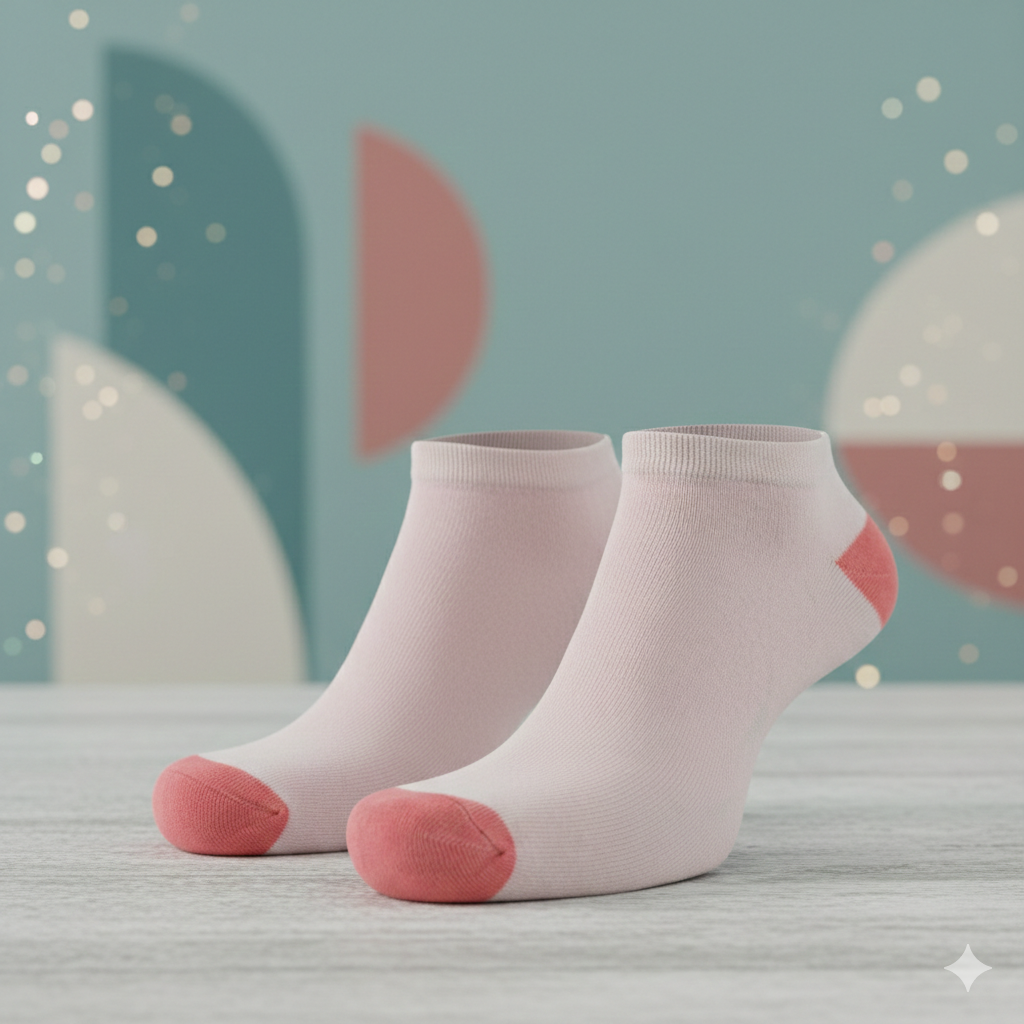 Women's Pastel pink Ankle Socks