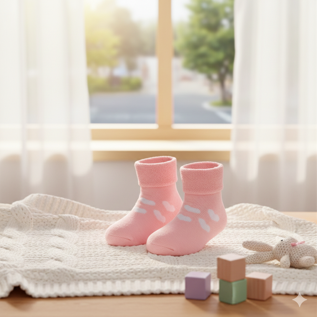Heart Thermal Winter Socks for Girls
