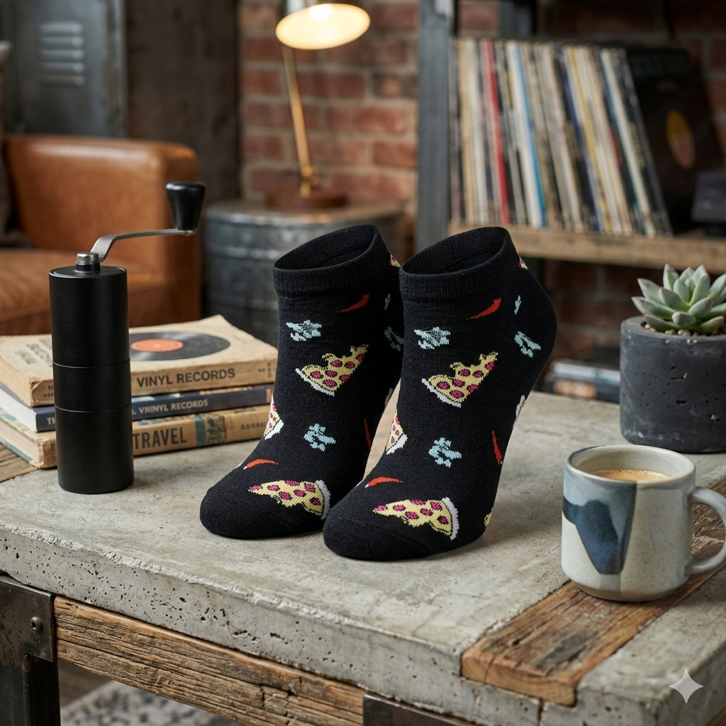 Unisex Pizza & Chili Ankle Socks