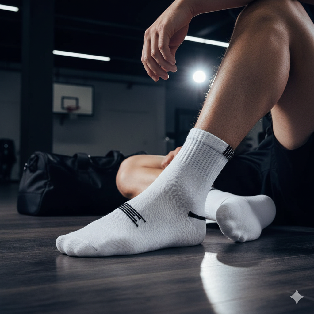 Men's Athletic Quarter Ankle Socks
