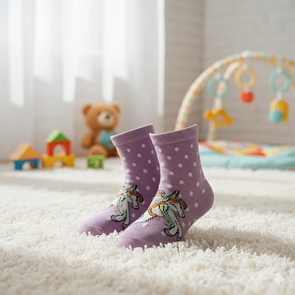 Magical Unicorn Baby Girl Socks
