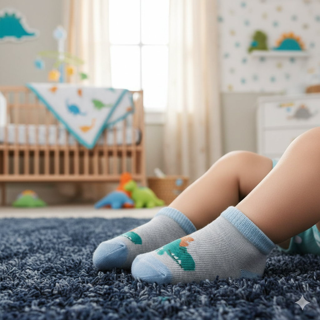 Baby Boy Dinosaur Print Socks