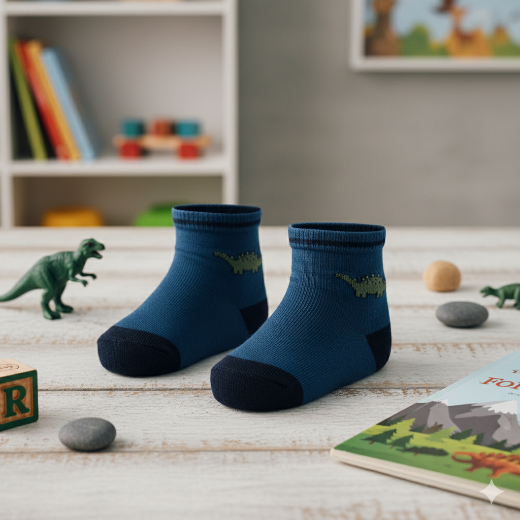 Baby Boy Dinosaur Print Socks