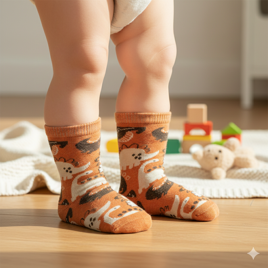 Dinosaur Print Socks for Baby Boys