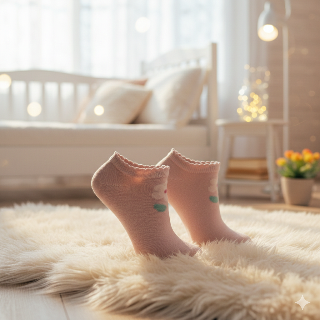 Premium Girl Cotton Ankle Socks
