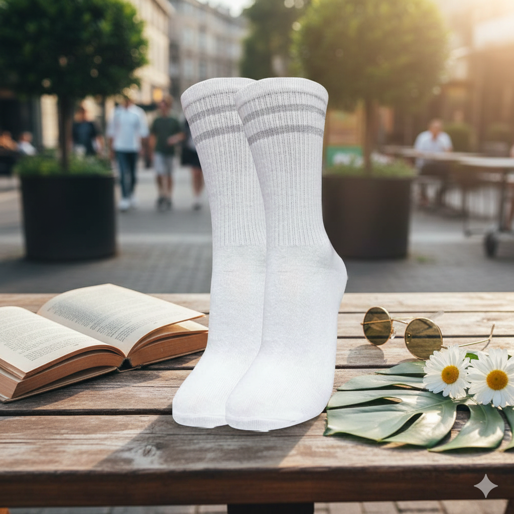 Lurix Silver Stripes Girl Socks