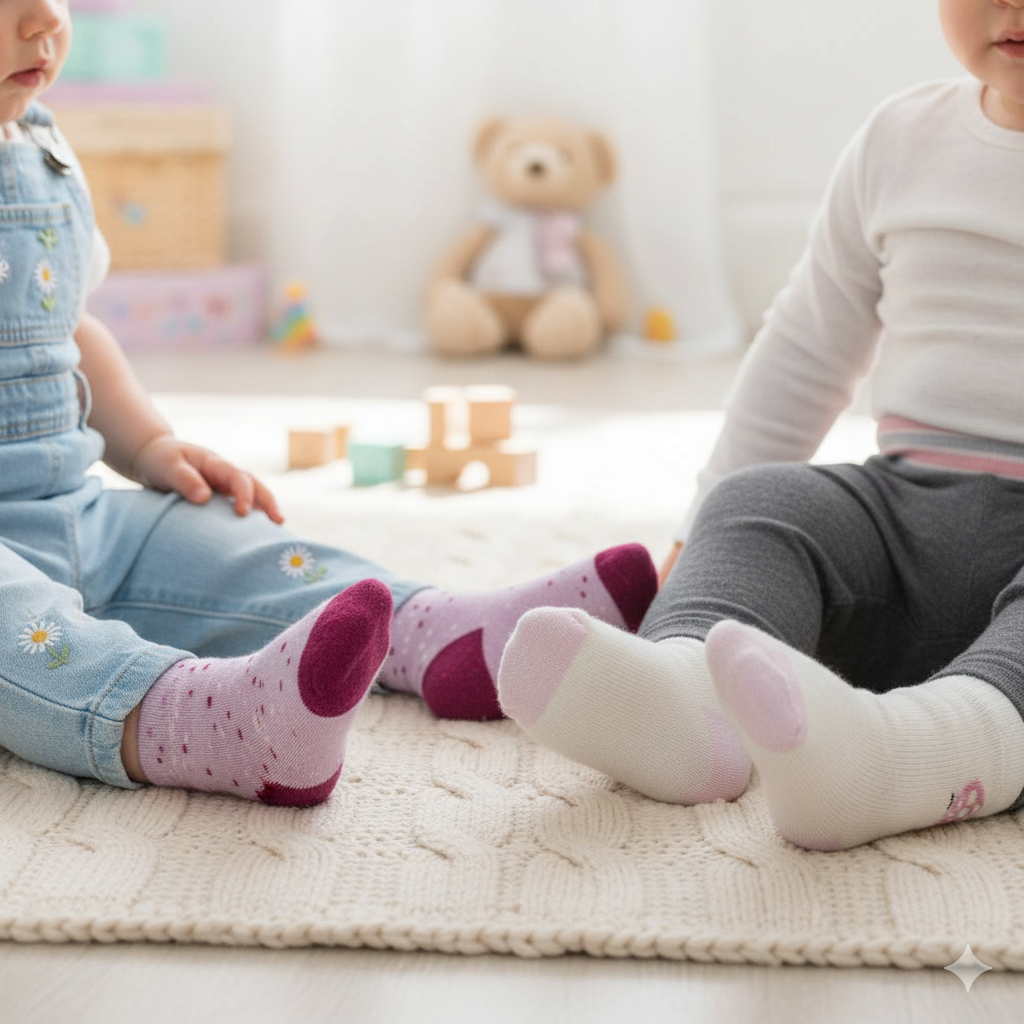 Cute & Cozy Dotty Baby Girls Ankle Socks