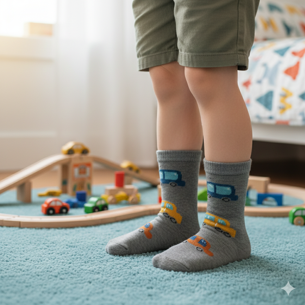 Boys Car Crew Socks