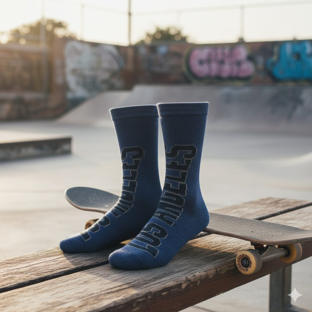 "Los Angeles" Print Socks for Boys