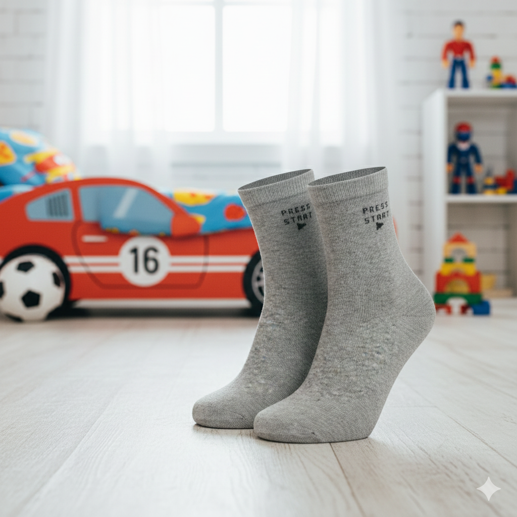 Boys Press Start Crew Socks