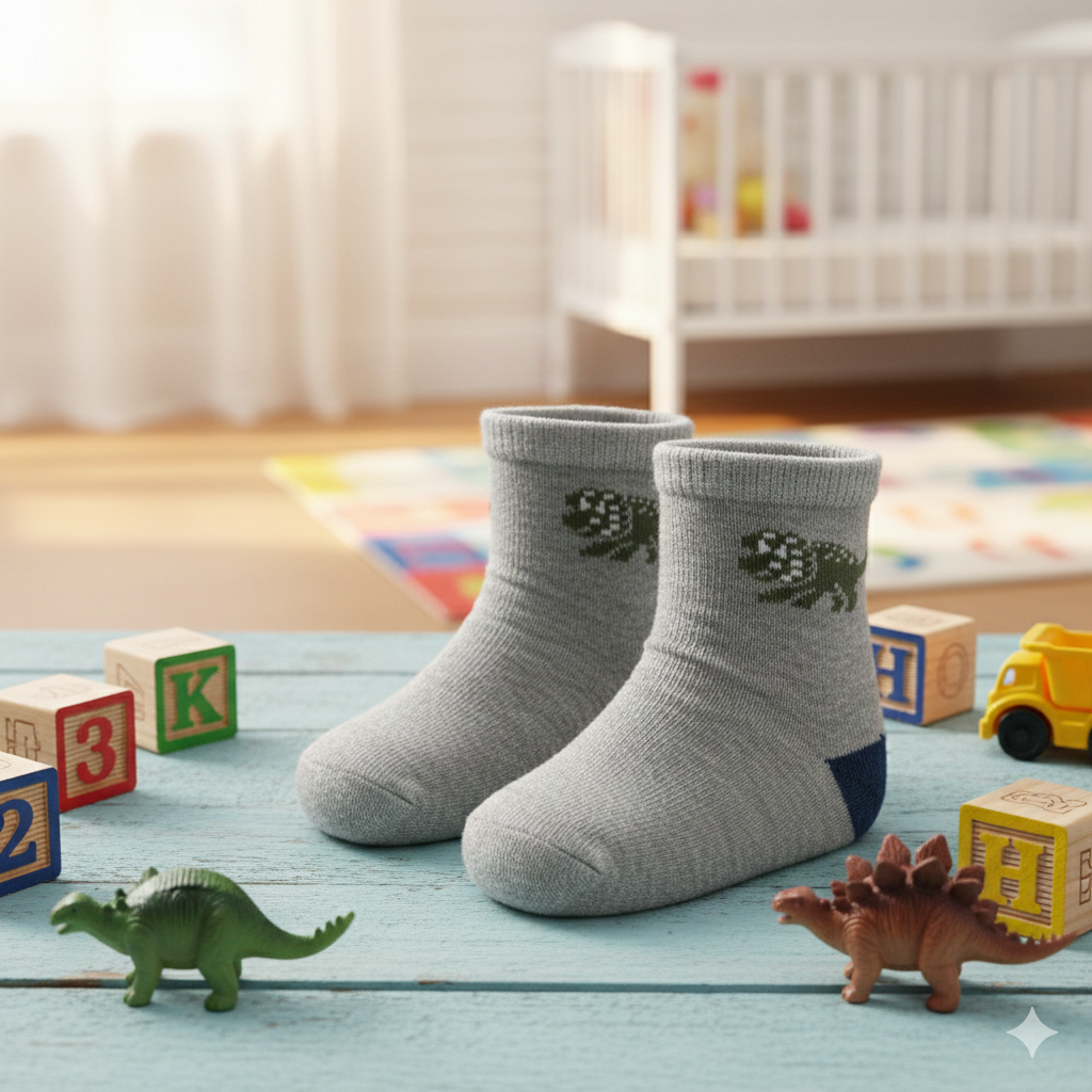 Cozy Dino-Adventure Boys Socks