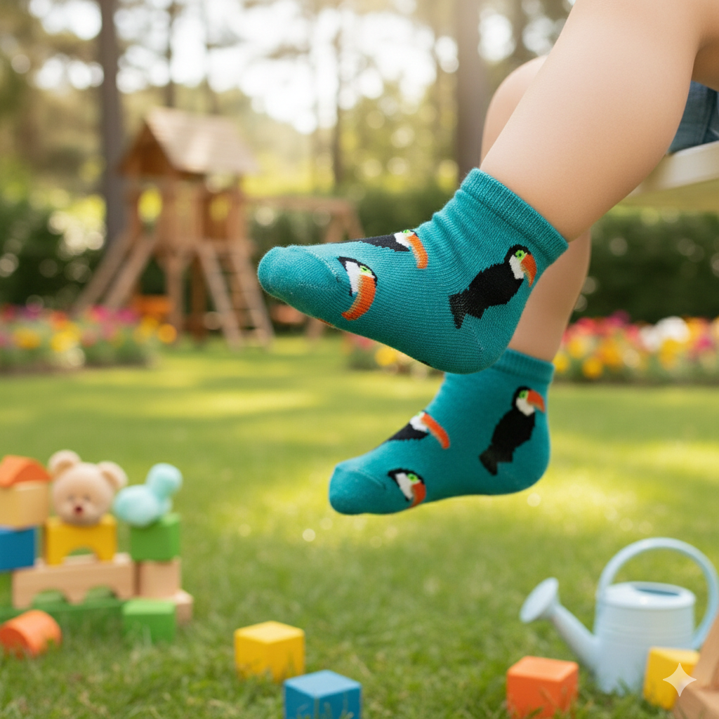 Adorable Toucan Print Baby Socks