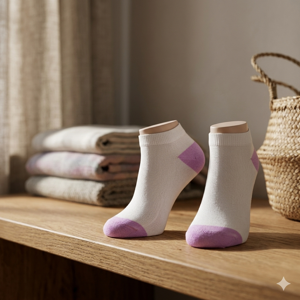Women Purple Ankle Socks