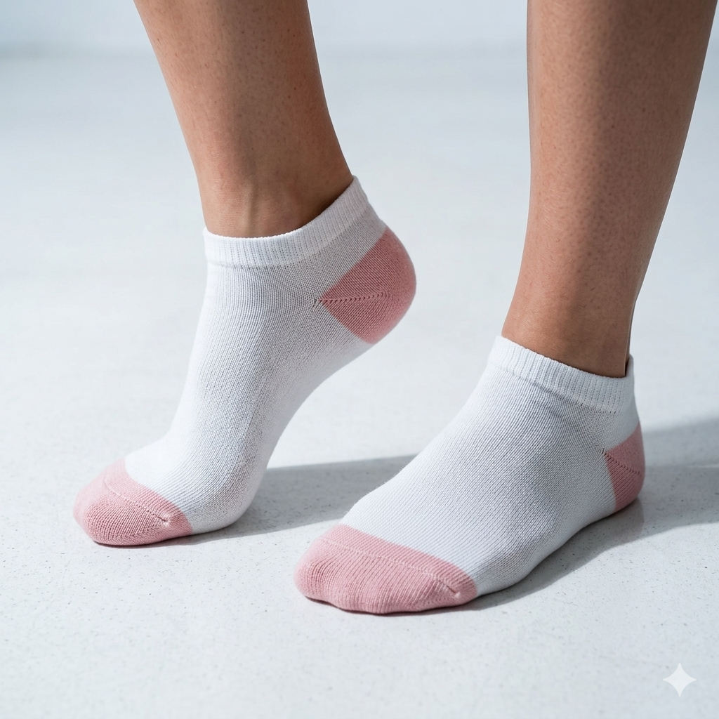 Women Light Pink Ankle Socks
