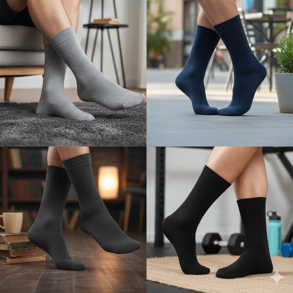Ultimate Comfort Men Crew Socks