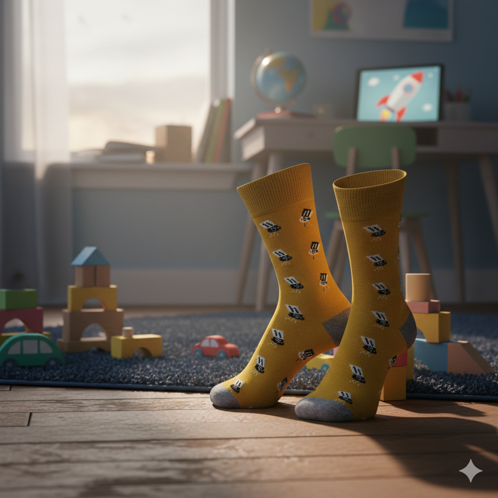 Mustard Novelty Socks for Men