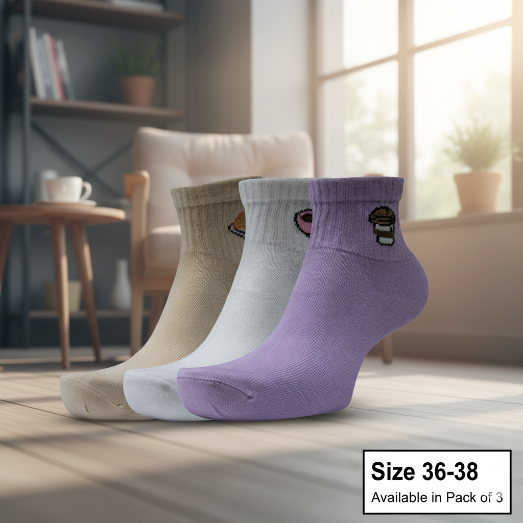 3-Pack Women Ankle Socks
