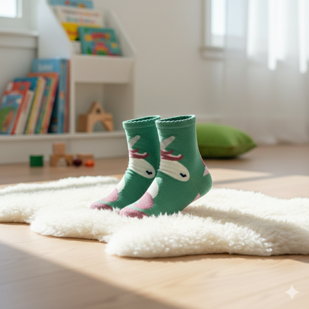 Magical Unicorn Girls' Crew Socks