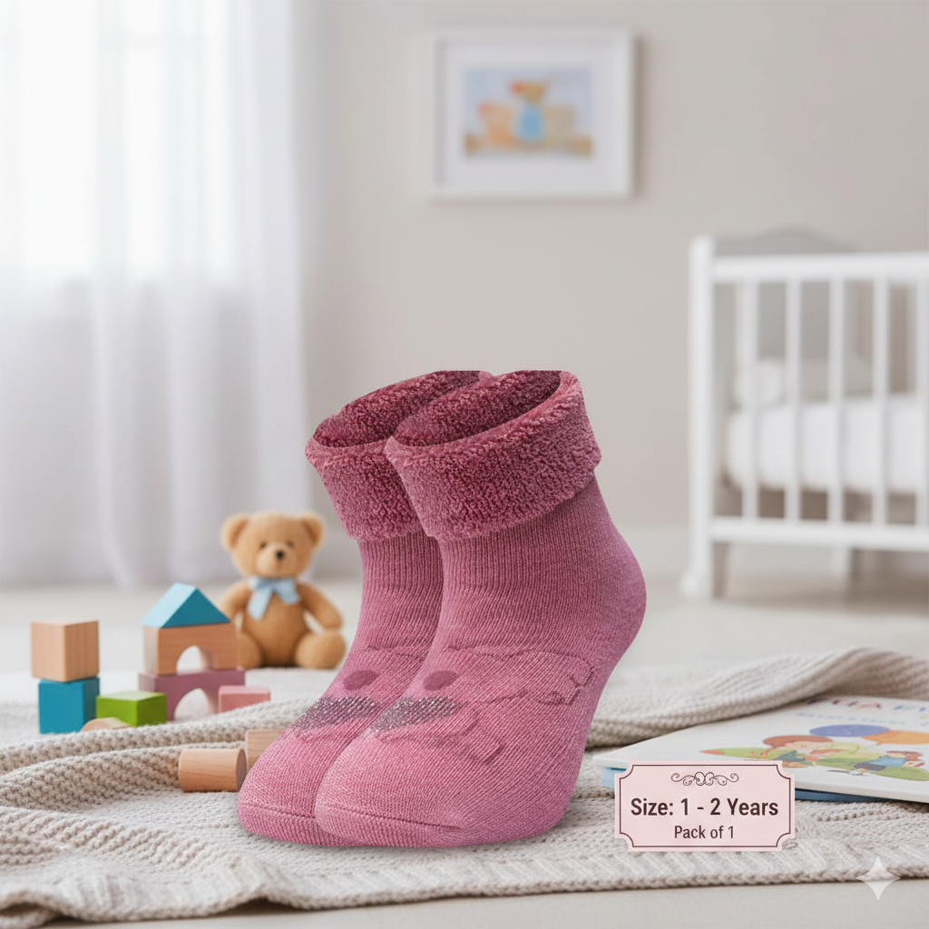 Cozy Girls Warm Anti Slip Crew Socks