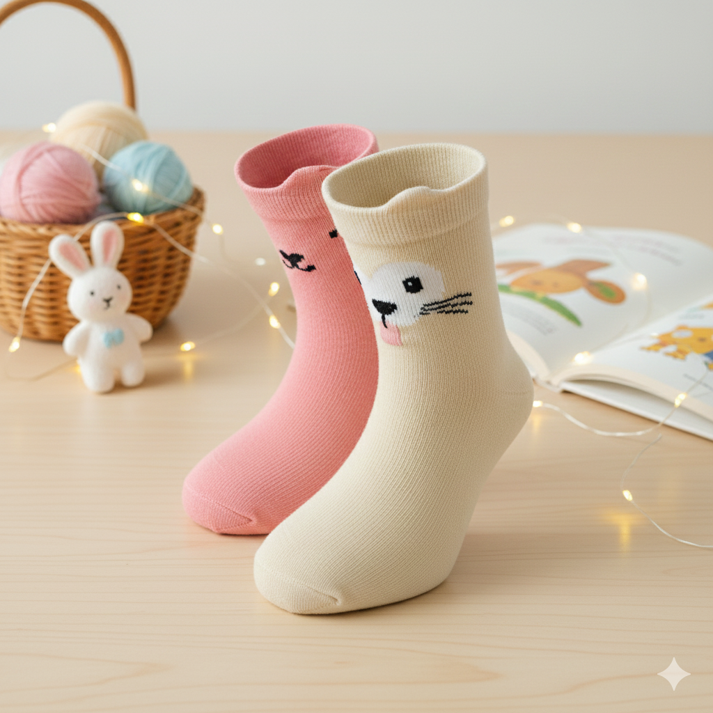 Kitten face Socks for Girl