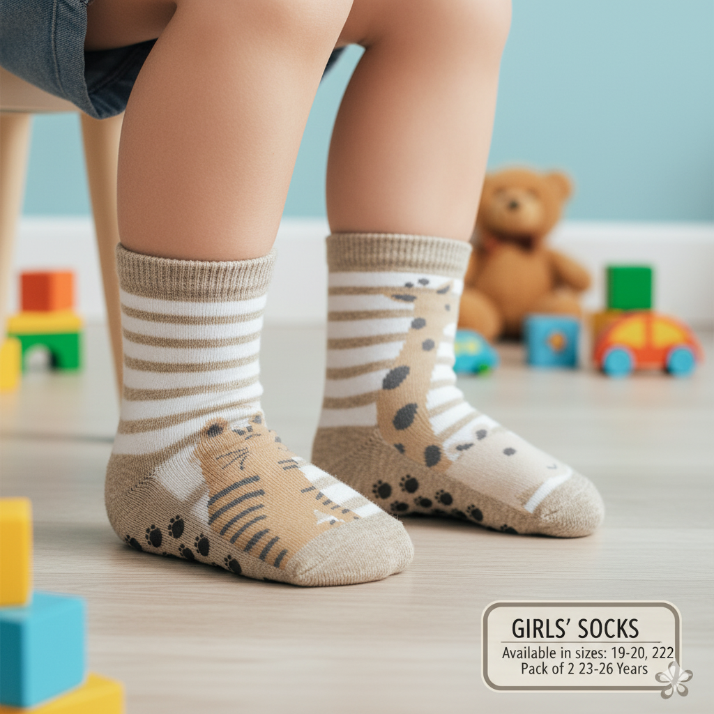 Trendy & Cool Striped Boy's Crew Winter Socks