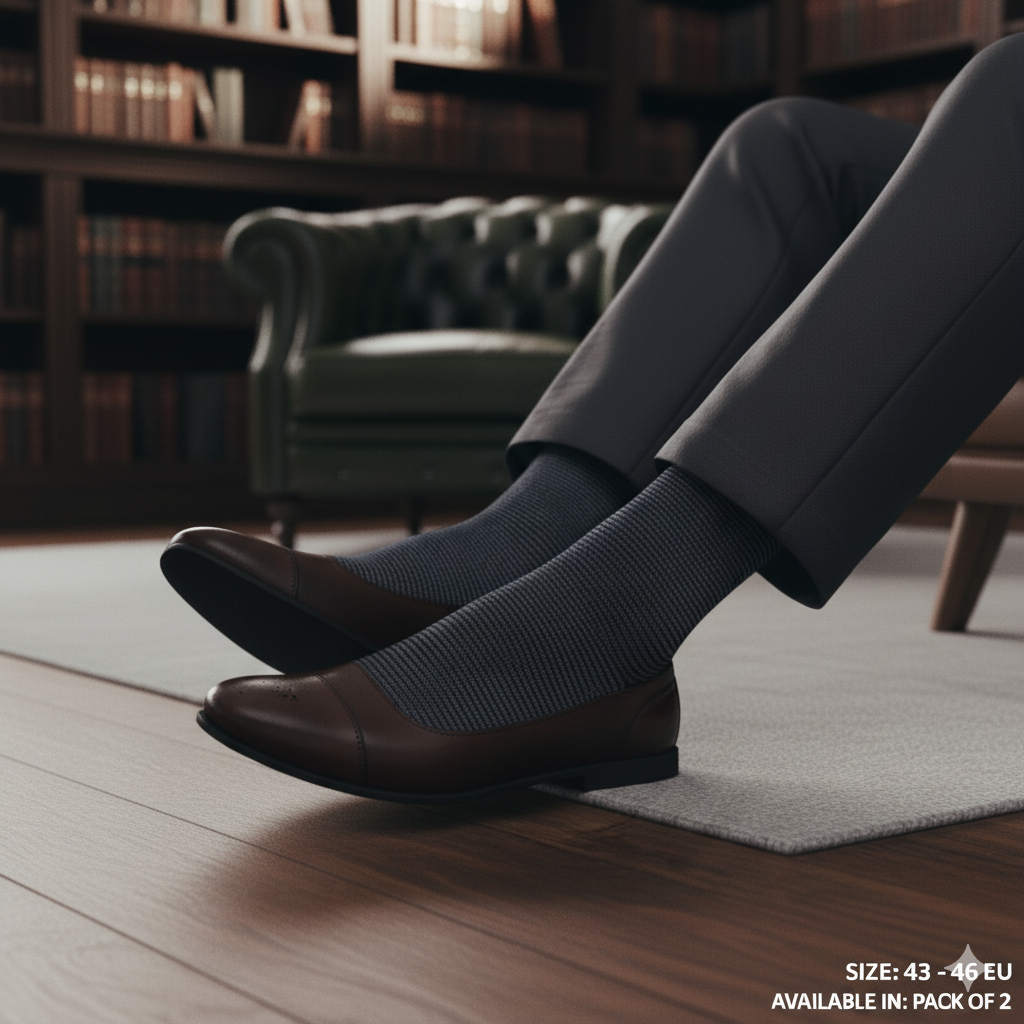 Men Elite Formal Striped Socks