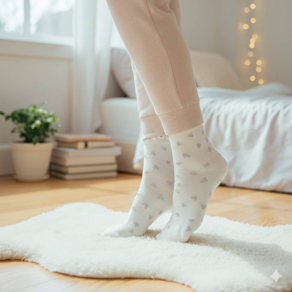 Floral Ruffle Girls Ankle Socks