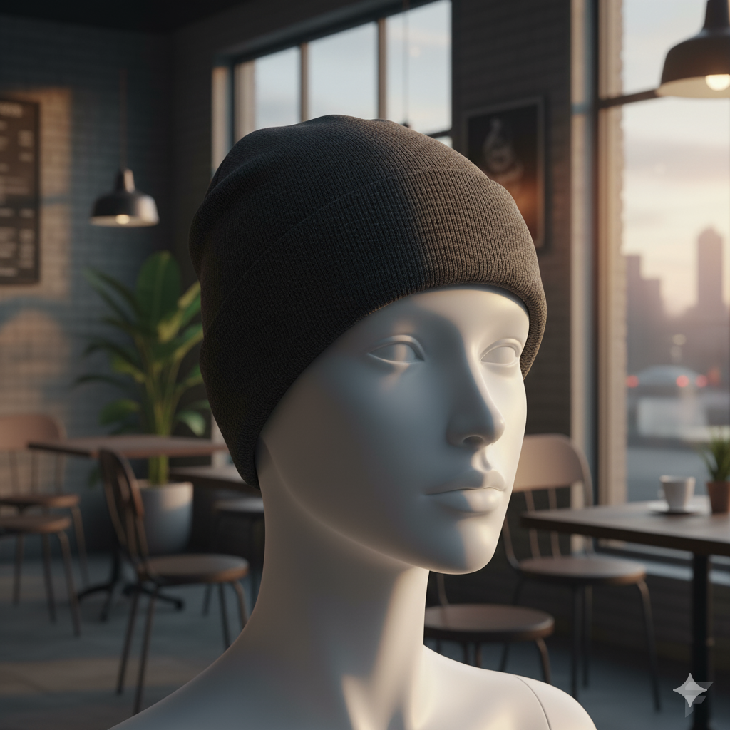 Premium Gray Slouchy Beanie for Men (RG)