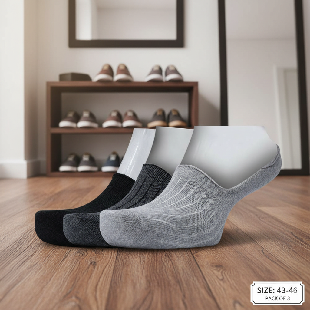 Men’s No-Show Socks (Pack of 2 & 3)