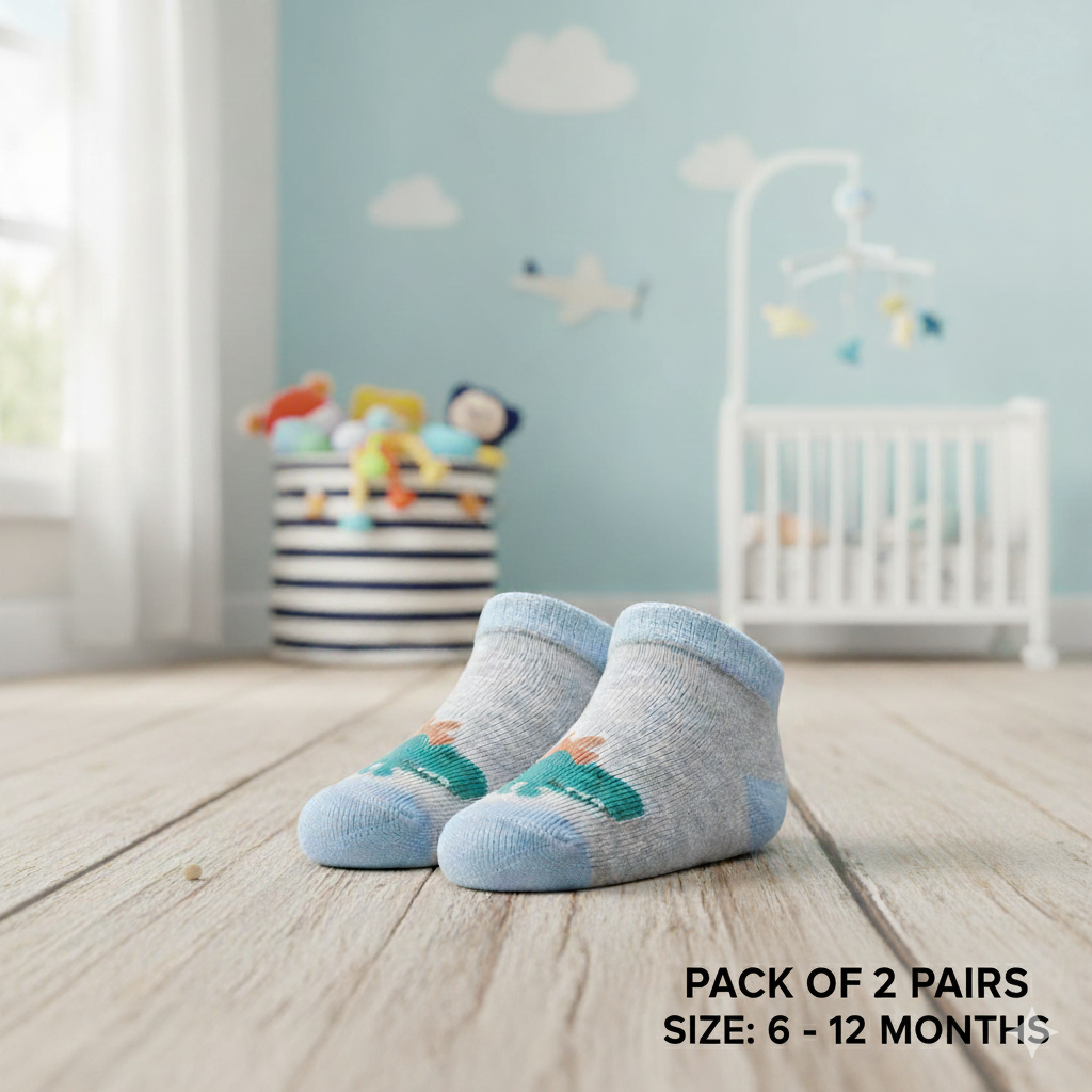 Baby Boy Dinosaur Print Socks