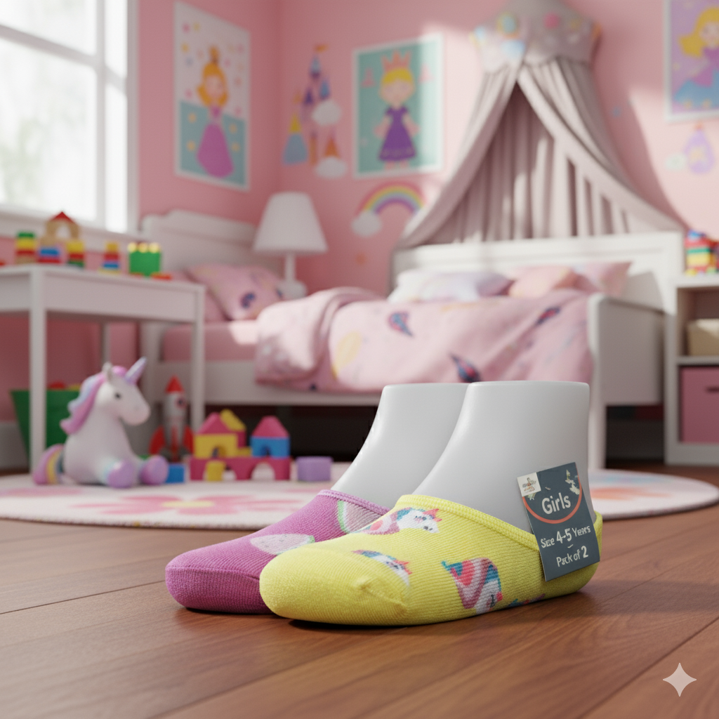 Girl's No-Show Socks