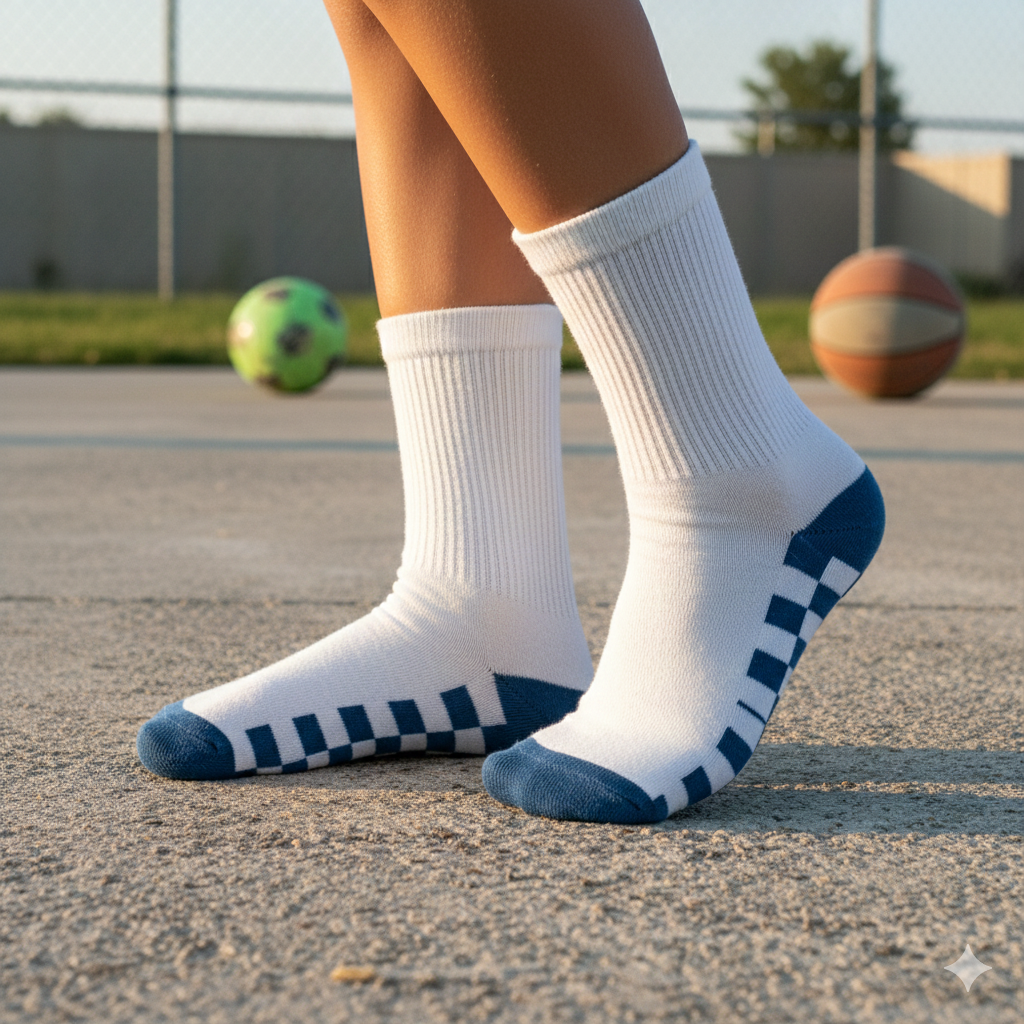 Boys Checker Crew Socks