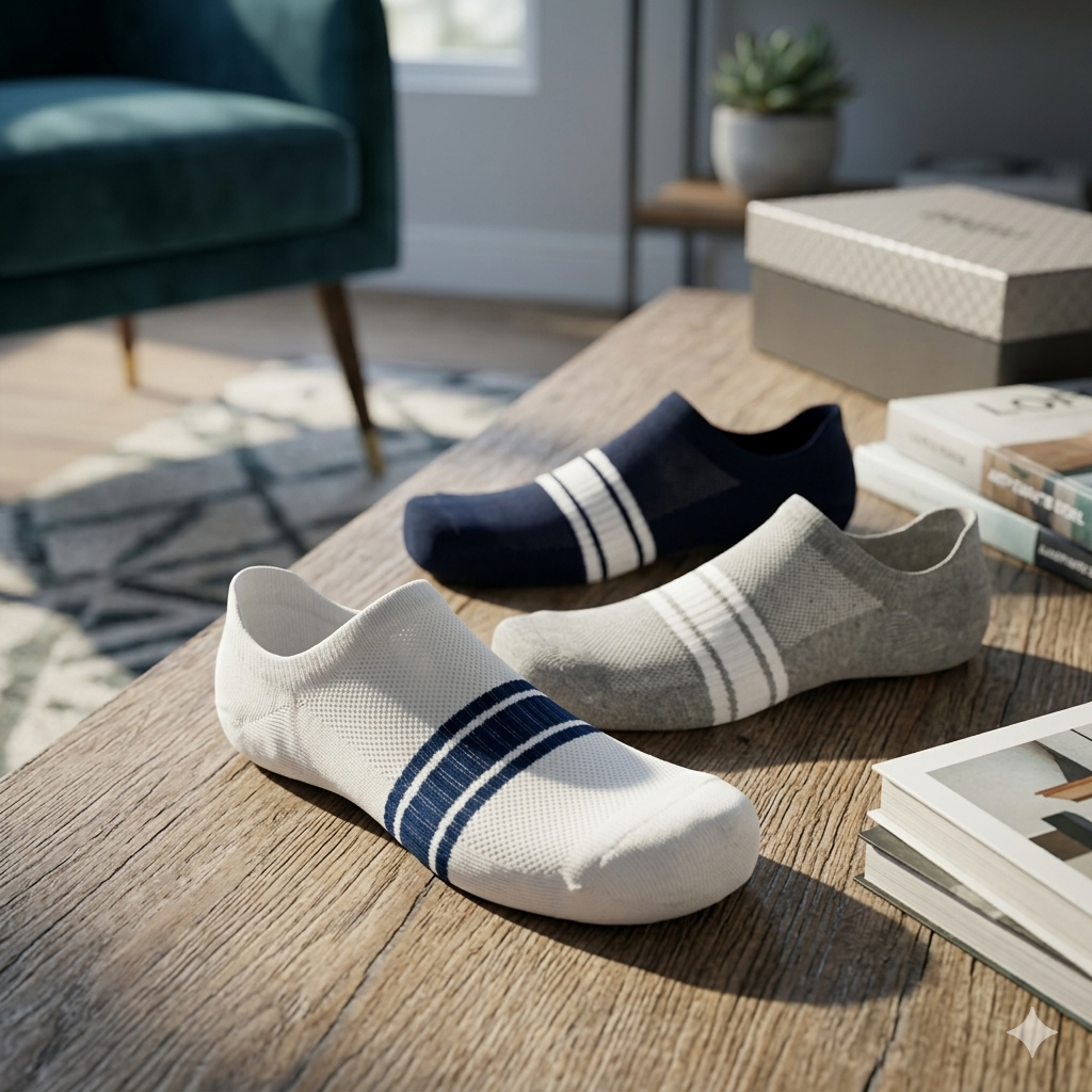 Men Striped Ankle Socks
