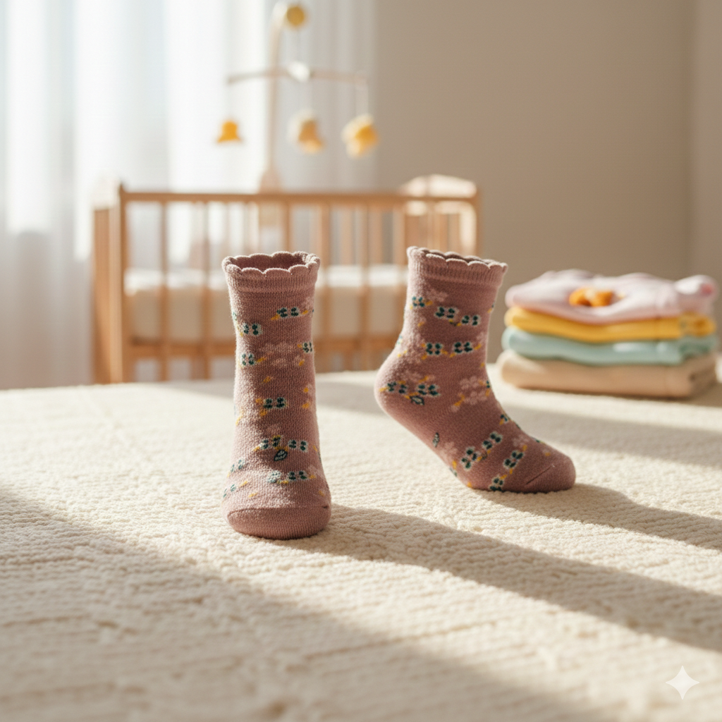 Baby Girl Floral Ruffle Socks