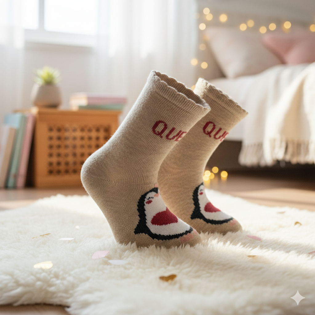 Baby Girls' Penguin Print Socks